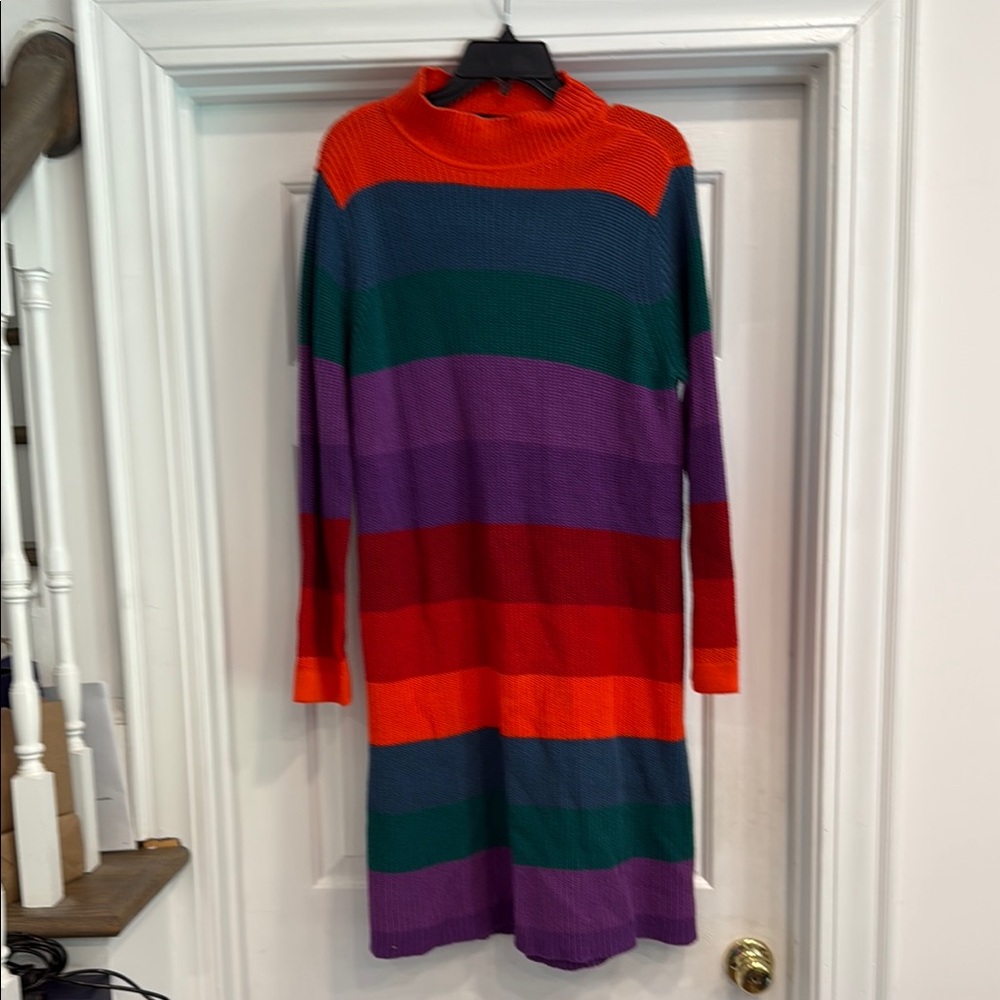 Torrid Orange and Blue Knit Sweater